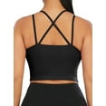 thumbnail image 1 of LELINTA Women's Sexy Crisscross Back Workout Running Support Sports Bras Seamless Stretch Bra Spaghetti Strap Yoga Bras with Removable Paddeds, 3 Styles 10+Colors, XS-XL, 1 of 6