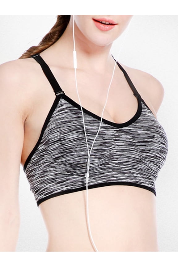 Women's Sports Bra with Removable Cups High Impact Workout Gym Activewear Bra Size S-L