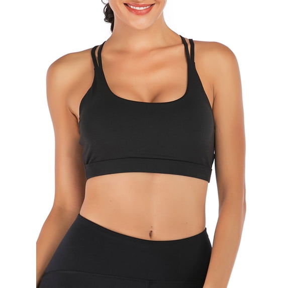 LELINTA Women's Sports Bras Medium Impact Racerback Sports Bras Workout Gym Activewear Bra