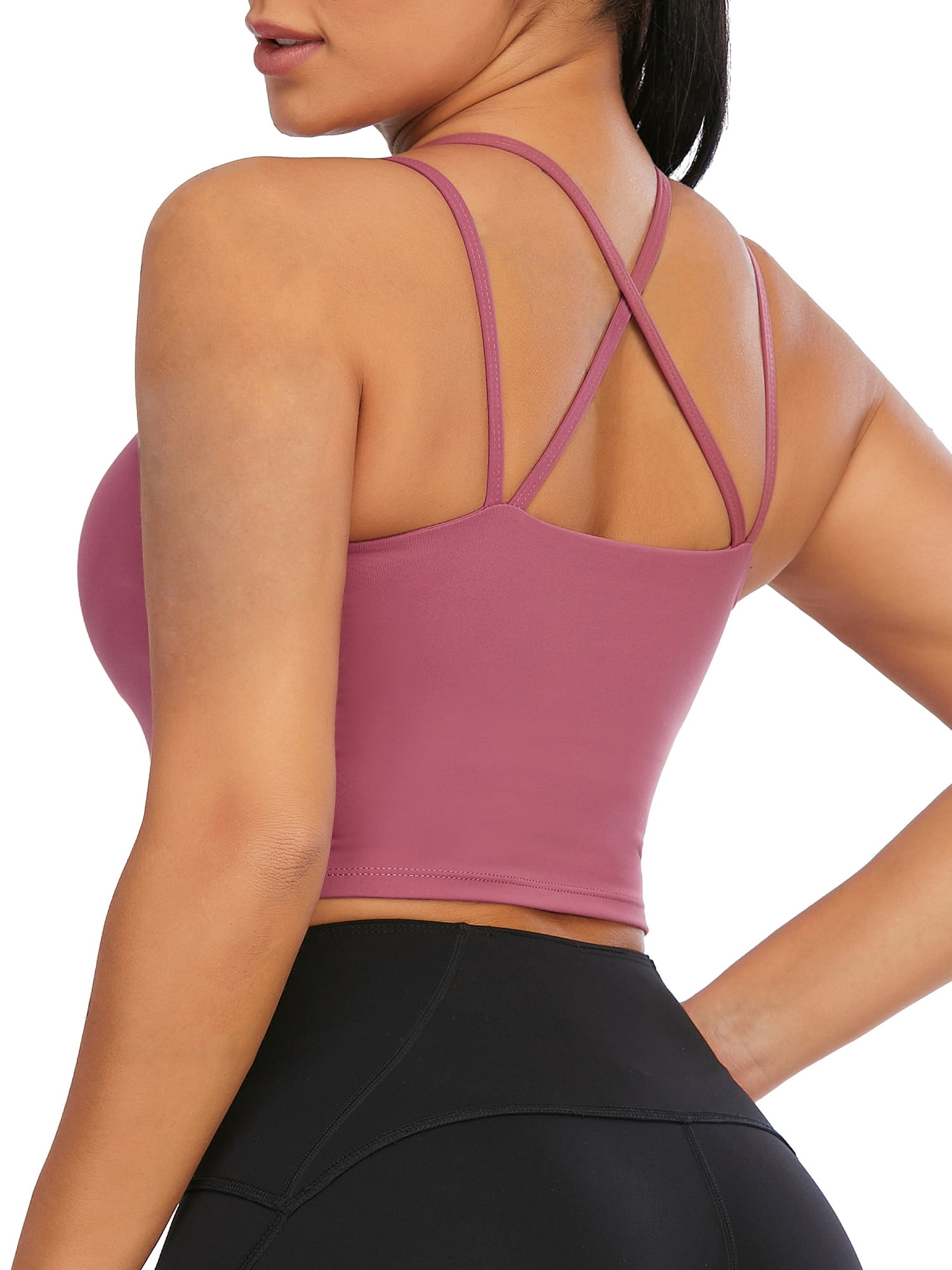 LELINTA Womens Sexy Crisscross Back Sports Bra India