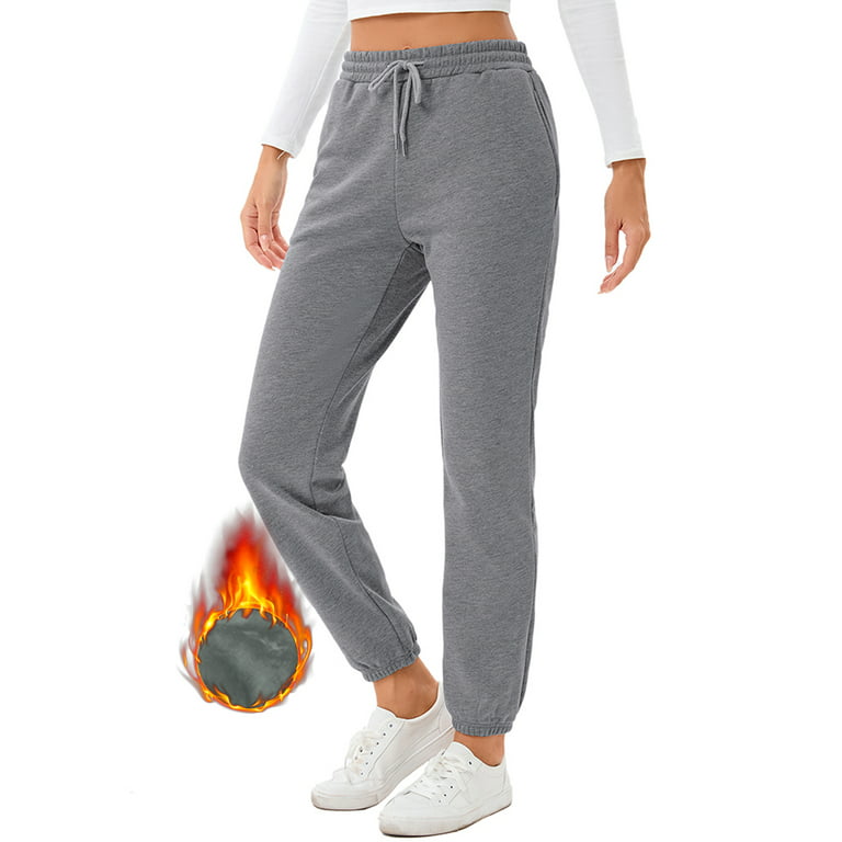 LELINTA Women's Winter Warm Track Pants Thermal Fleece Jogger Pants  Athletic Sweatpants with Pockets Workout Pants Running Pants