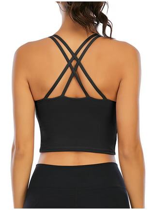LELINTA Sports Bra for Women Sexy Cutout Crop Workout Top with