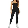 thumbnail image 1 of LELINTA Women's Yoga Ribbed One Piece Tank Tops Rompers Sleeveless Exercise Jumpsuit,up to size L, 1 of 6