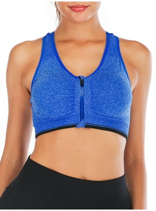 Women High Impact Sports Bras Running Bra Seamless Wirefree Molded Cups  Workout Top Vest Activewear