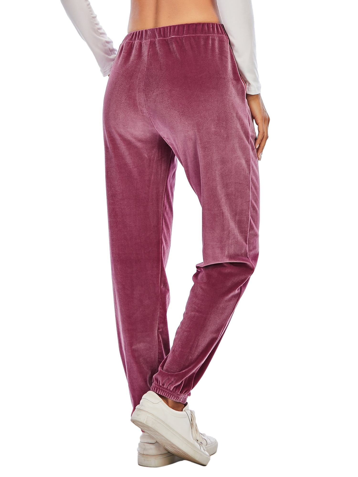 LELINTA Womens Ladies Joggers Tracksuit Bottoms Velvet Trousers Slacks Gym Jogging Sweat Pants Red Walmart
