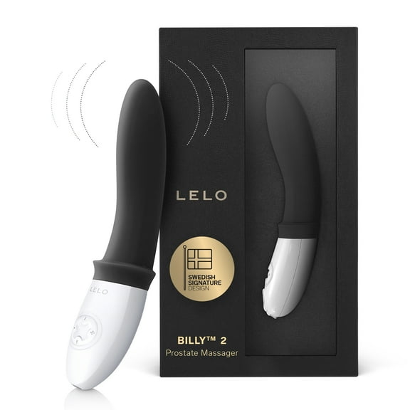 LELO Billy 2 Prostate Massager with 8 Vibration Modes, Latex, for Men, Black