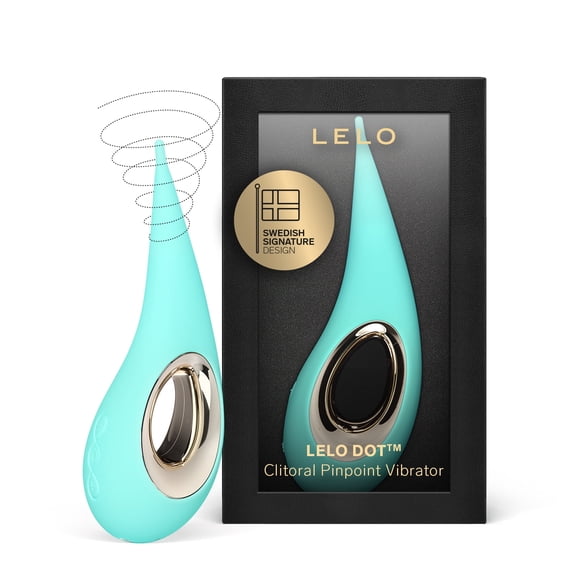 LELO DOT Clitoral Pinpoint Vibrator for Women With Elliptical Motion, Aqua