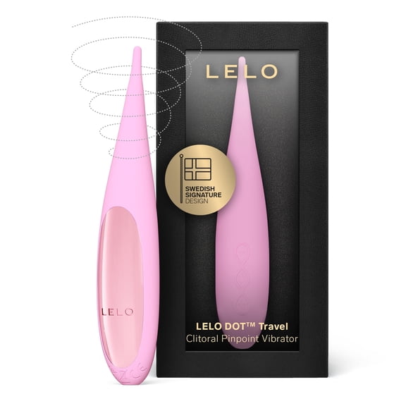 LELO DOT Travel Clitoral Pinpoint Vibrator 8 Modes Cruise Control For Women, Pink
