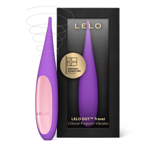 LELO DOT Travel Clitoral Pinpoint Vibrator 8 Modes Cruise Control For Women, Purple