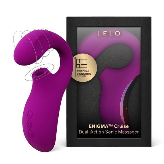 LELO ENIGMA Cruise Dual Stimulator Waterproof Clitoral G Spot Vibrator Women, Deep Rose