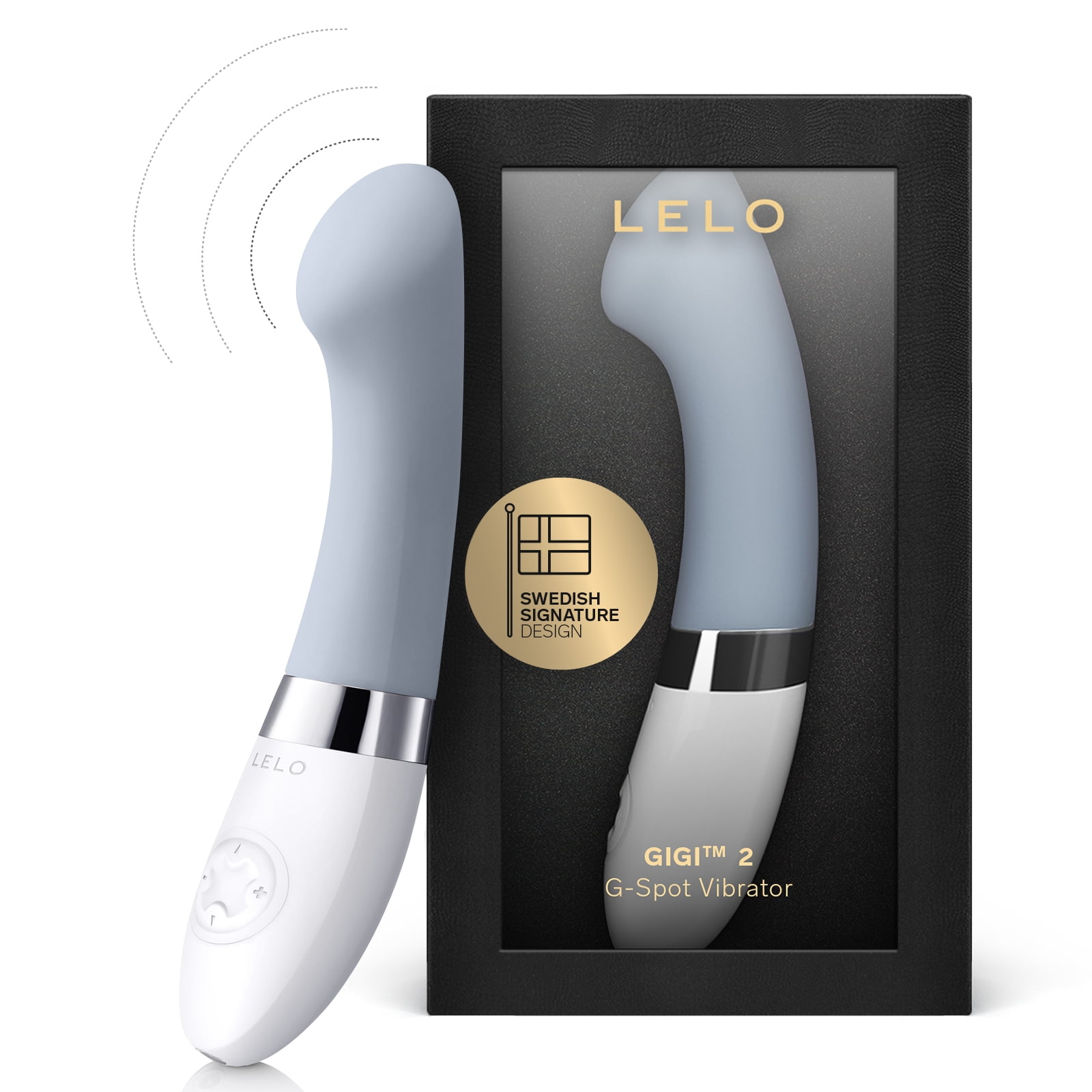 LELO GIGI 2 G Spot Vibrator Silicone Waterproof Personal Massager for Women, Cool Gray