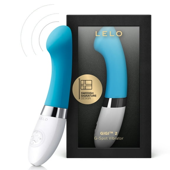 LELO GIGI 2 GSpot Vibrator Silicone Waterproof Personal Massager for Women, Turquoise Blue