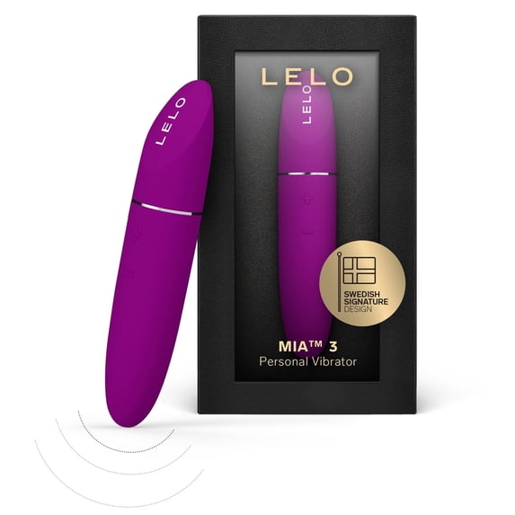 LELO Mia 3 Bullet Vibrator Mini Travel Size Clitoral Stimulator 8 Settings Women Deep Rose
