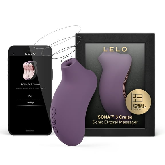 LELO SONA 3 Cruise Clitoral Vibrator App Connected 12 Settings For Women, Plum