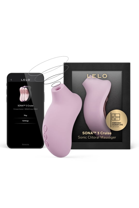 SONA 3 Cruise Clitoral Vibrator App Connected 12 Settings For Women, Soft Pink