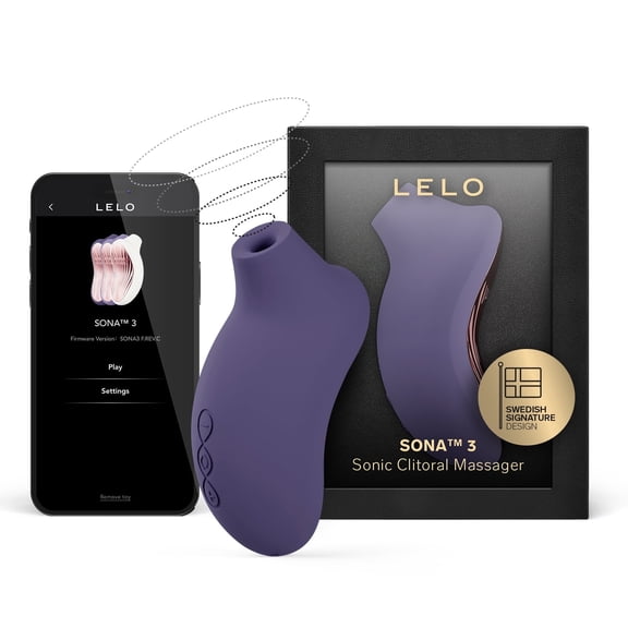 LELO SONA 3 Sonic Clitoral Stimulator App Connected Waterproof Toy For Women, Cyber Purple