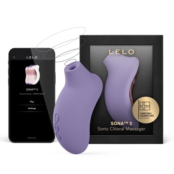 LELO SONA 3 Sonic Clitoral Stimulator App Connected Waterproof Toy For Women, Violet Dusk