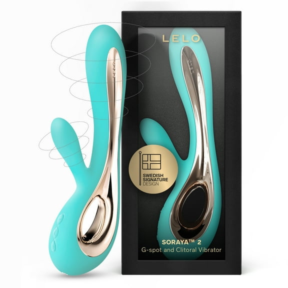 LELO SORAYA 2 Rabbit Vibrator With Dual Motors & Flexible Design And 12 Settings, Aqua