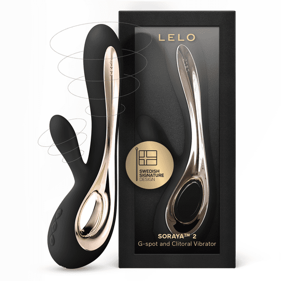 LELO SORAYA 2 Rabbit Vibrator With Dual Motors & Flexible Design And 12 Settings, Black