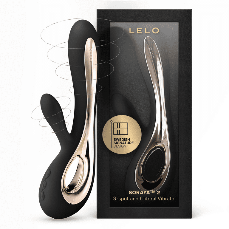 LELO SORAYA 2 Rabbit Vibrator With Dual Motors & Flexible Design And 12  Settings, Black