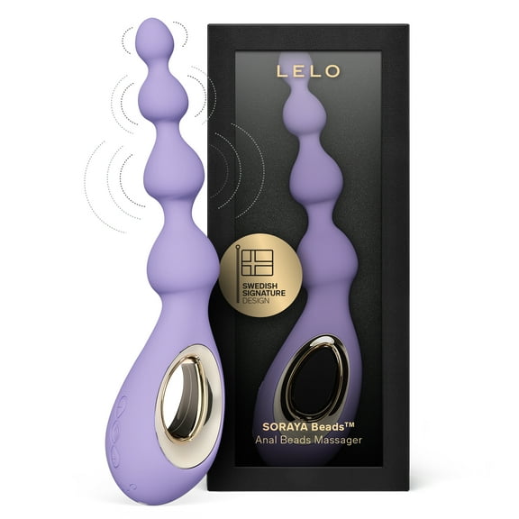 LELO SORAYA Beads Vibrating Anal Beads With Bow Motion Technology Unisex, Violet Dusk