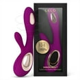 thumbnail image 1 of LELO SORAYA Wave Rabbit Sex Toy Double Stimulation Vibrating Massager for Women, Deep Rose, 1 of 6