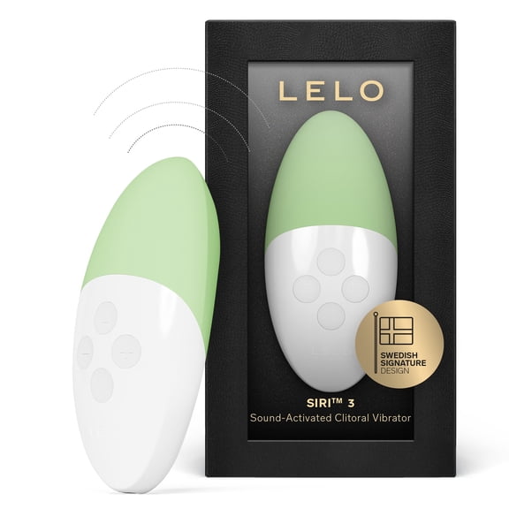 LELO SIRI 3 Sound Activated Vibrator For Women With 8 Pleasure Settings, Pistachio Cream