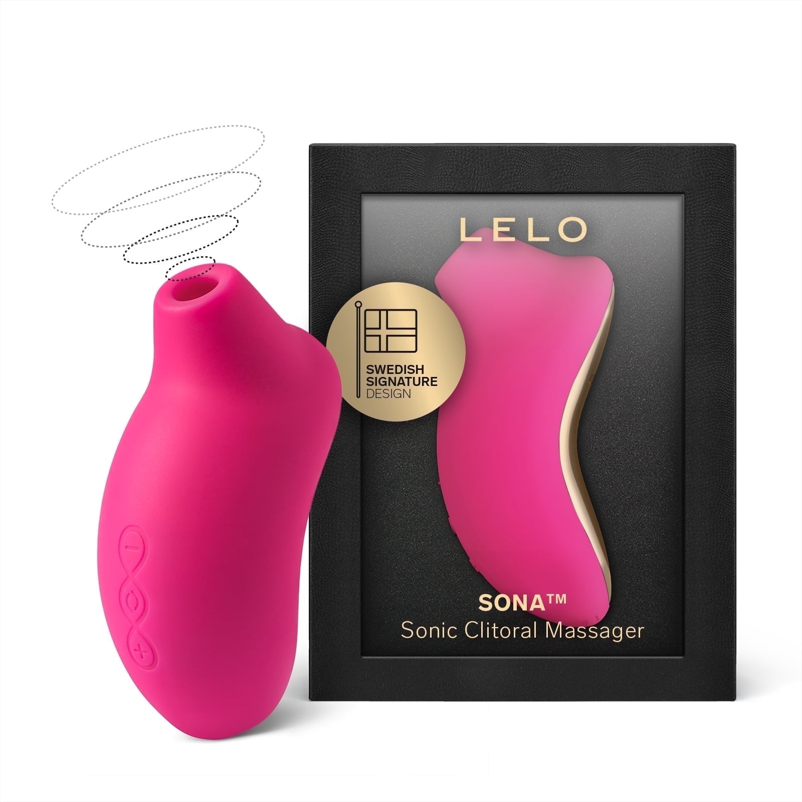 LELO SONA Sucking Vibrator For Women With 8 Settings for Targeted Pleasure, Cerise