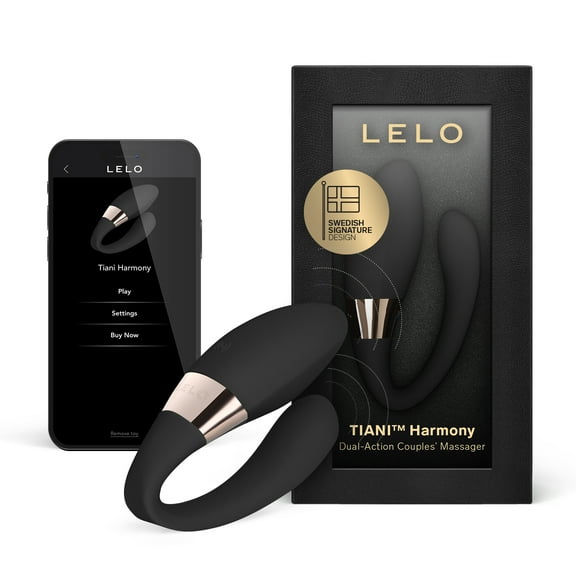 LELO TIANI Harmony App Controlled Couples Vibrator With 2 Motors and 10 Settings, Black