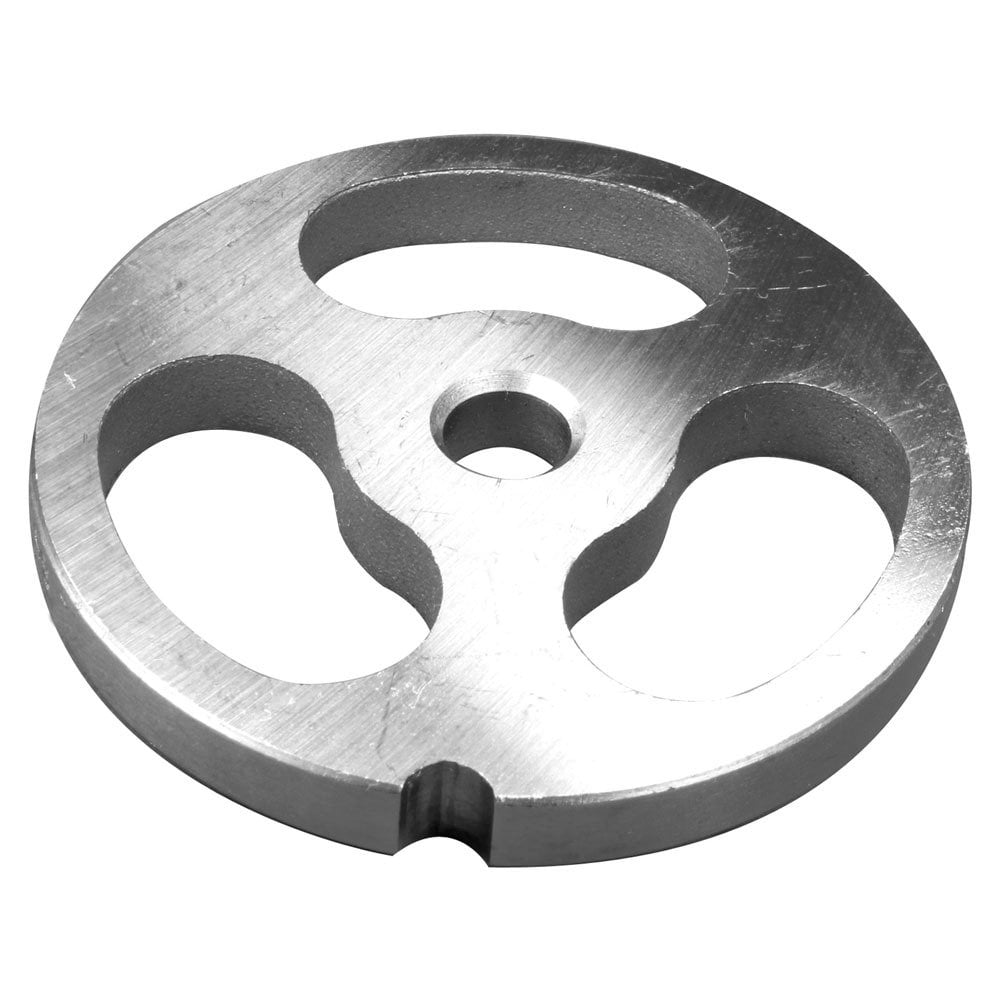 4-Piece #12 Meat Grinder Plate & Knife Set – Stainless Steel, 1/4", 1/2", 3/4" Holes