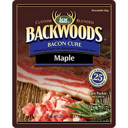 LEM 26 oz Backwoods Maple Bacon Cure Seasonings For 25 lbs of Meat 9134 1 Bag