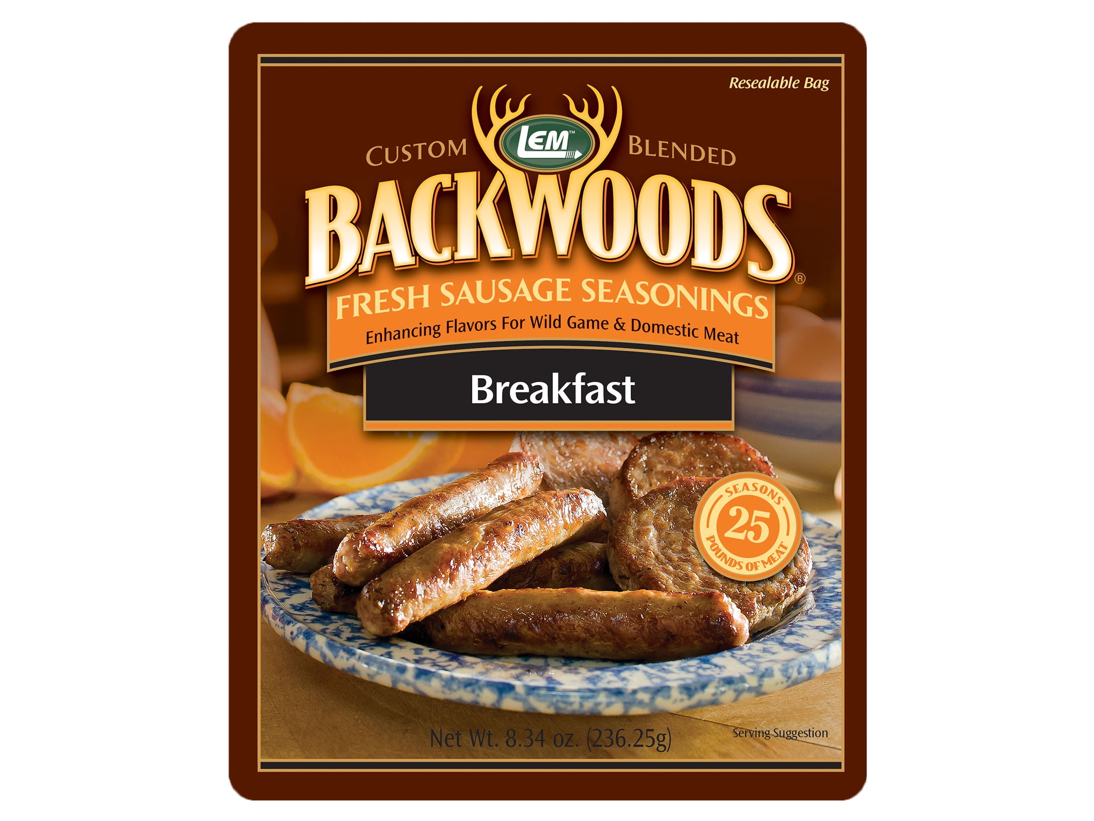LEM Backwoods Chipotle Bourbon Sausage Seasoning - Make 5 Lbs Of Flavorful Fresh Sausage