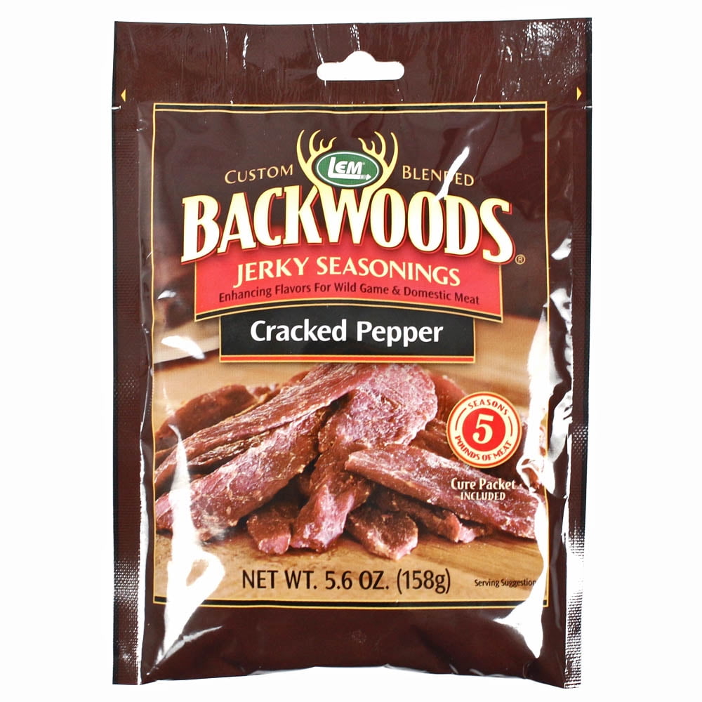 LEM Backwoods Jerky Seasoning, Cracked Pepper