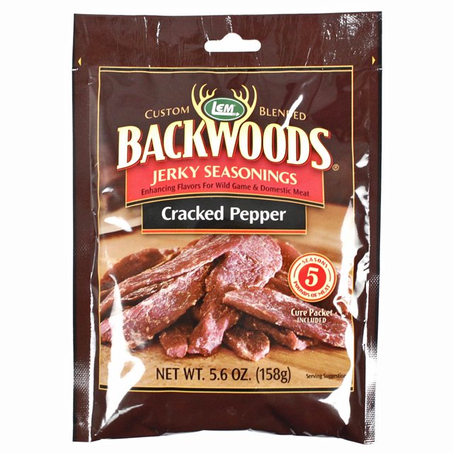 LEM Backwoods Jerky Seasoning, Cracked Pepper
