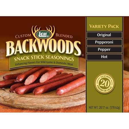 LEM Backwoods Snack Stick Variety Pack for 20 lbs
