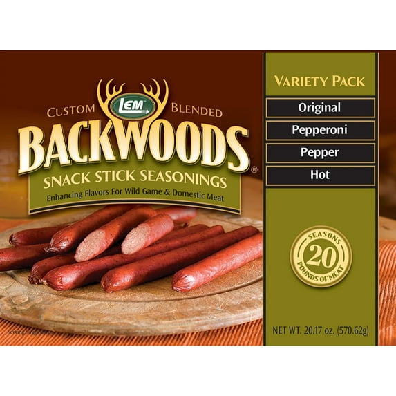 LEM Backwoods Snack Stick Variety Pack for 20 lbs