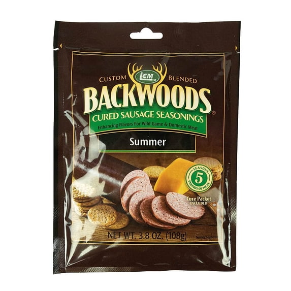 LEM Backwoods Summer Sausage Seasoning - Cured Sausage Mix - 5 Pound Pack