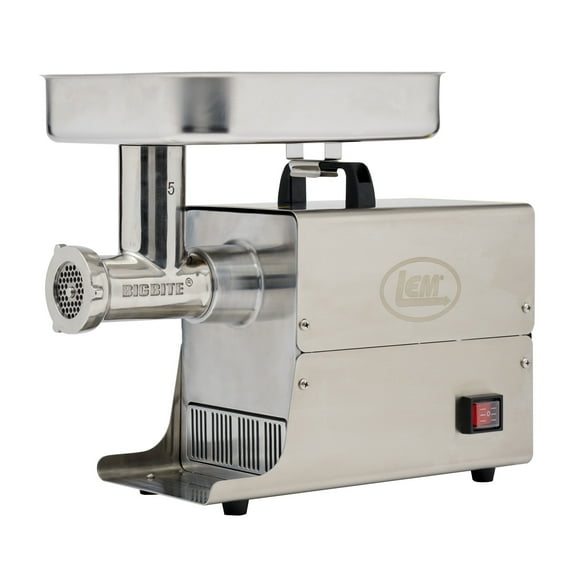 LEM Products BigBite #5 Electric Meat Grinder, 0.35 HP Stainless Steel Machine