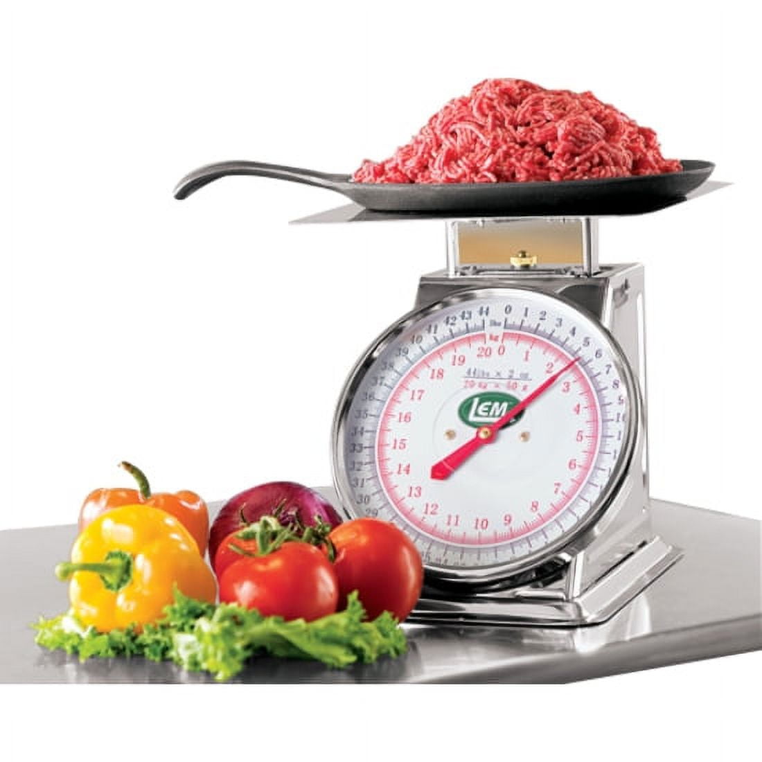 Lem 44 Pound Scale, Stainless Steel