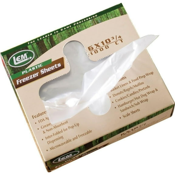 LEM Products Accessories LEM Products LEM Products 6 x 10 3/4 Freezer Sheets 1000/ct Buy At Cross Toss Trading