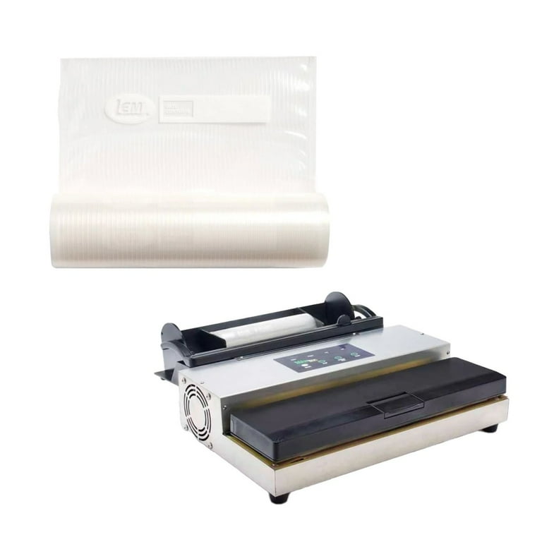 LEM MaxVac 500 Vacuum Sealer + Set of 2 MaxVac Vacuum Bag Rolls (11 x 16')