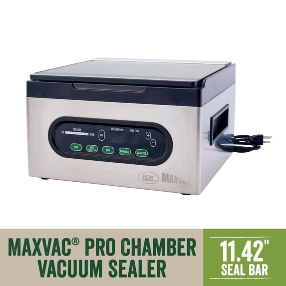LEM Products MaxVac Pro Chamber Vacuum Sealer with Bags and Hose
