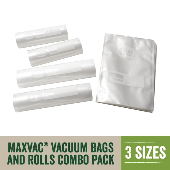 LEM Products MaxVac Vacuum Sealer Bags and Rolls Combo Pack