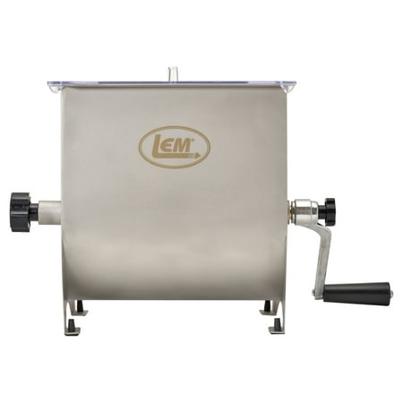LEM Product - Mighty Bite Manual Meat Mixer 20LB Capacity - Silver
