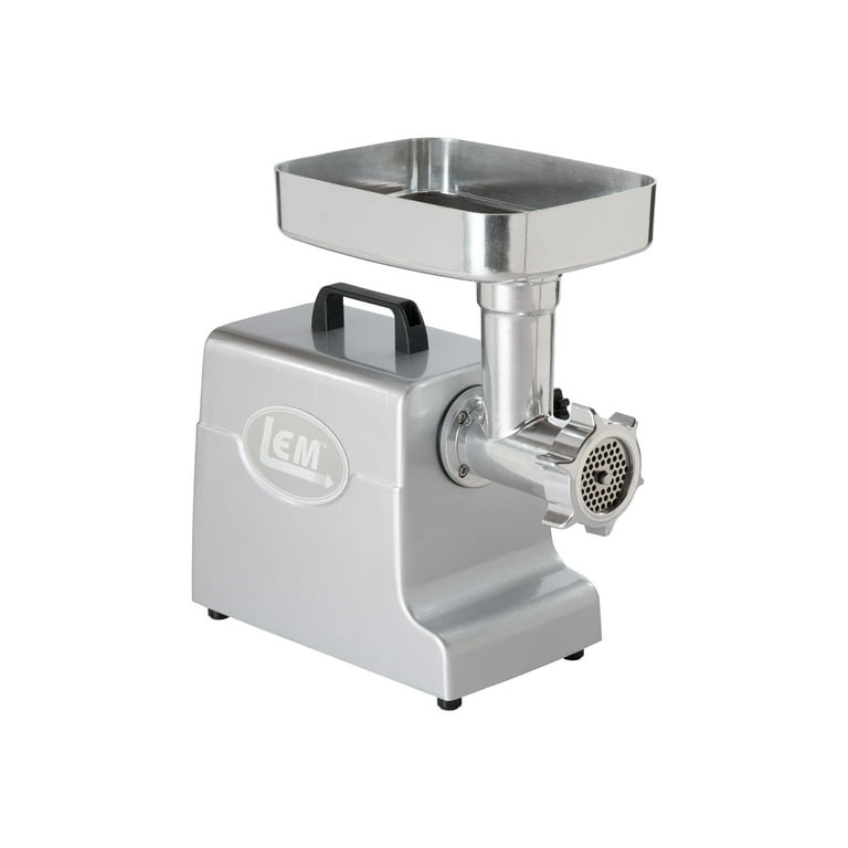 Lem Products 1158 Mighty Bite Tritacarne Elettrico Da 500W, Testa In Alluminio, Piastre E Tubi Per Salsicce, Peso 7,5 Kg
