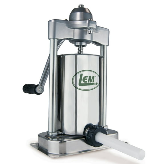 LEM MightyBite Stainless Steel 5 lb Manual Sausage Stuffer