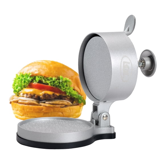LEM Products Adjustable Burger Press, Spring-Loaded Hamburger Press Patty Maker