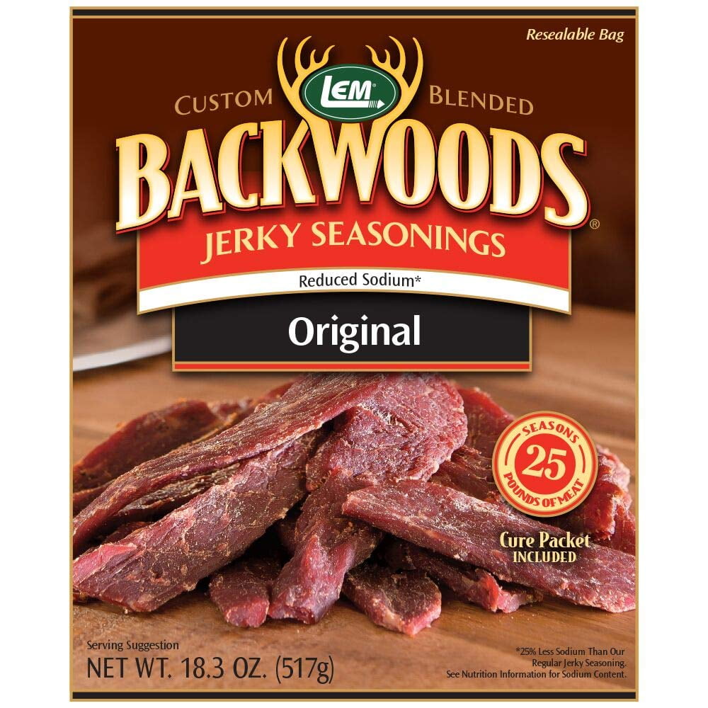LEM Products Backwoods Reduced Sodium Original Jerky H2FSDSeasoning