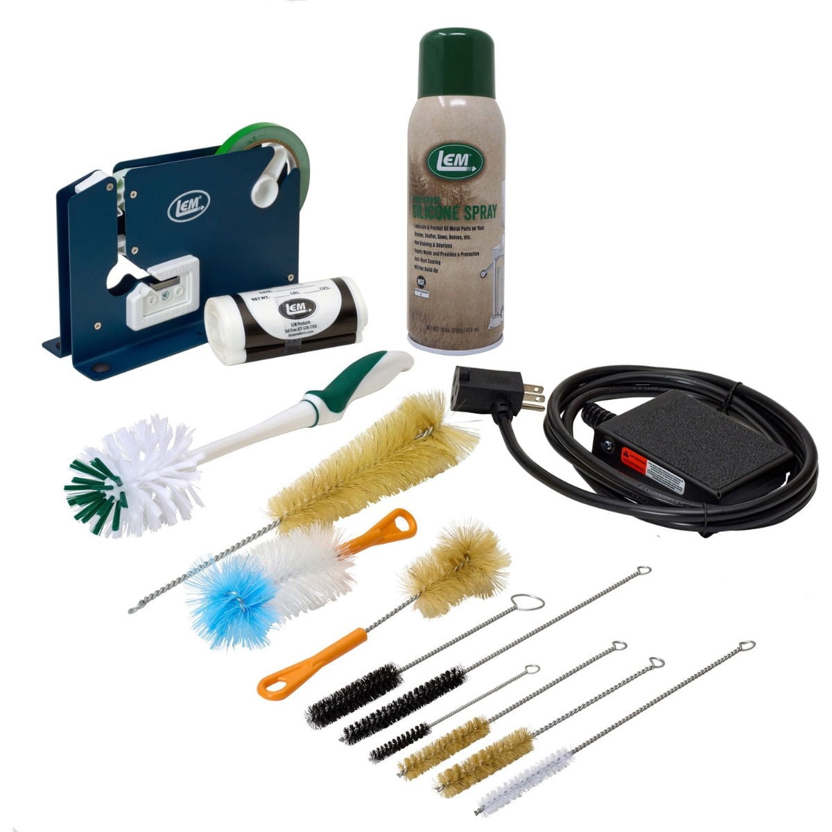 LEM Products Grinder Accessory Kit, Includes Foot Switch, Poly Bag Tape ...