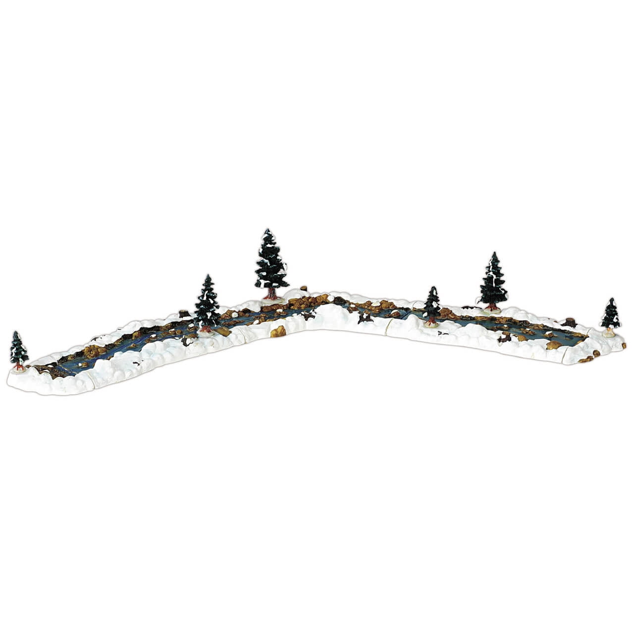 Mill Stream Christmas Village Scenery - 2 Pack, For Holiday Displays & Landscaping
